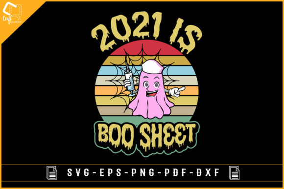 Boo Sheet Graphic for Halloween 2021