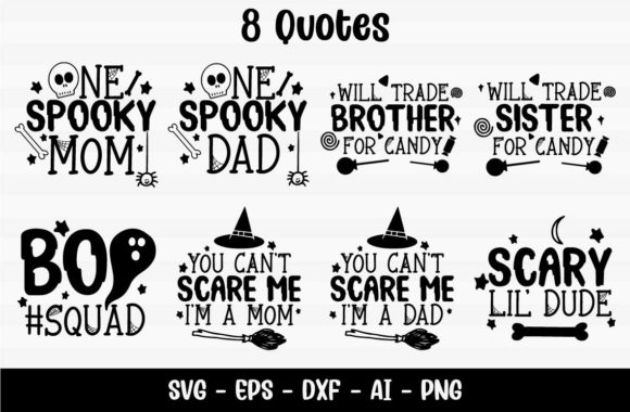 Family Halloween Graphics for Creative Publishers