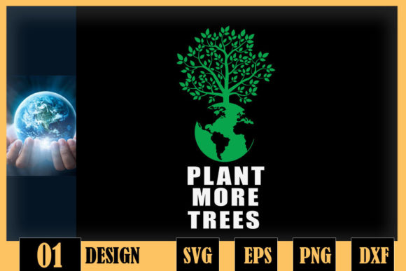 Plan More Trees Earth Tree Earth Day Graphics for Crafts