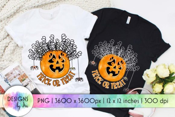 Trick or Treat Halloween Pumpkin Print Graphics for Local Business Branding