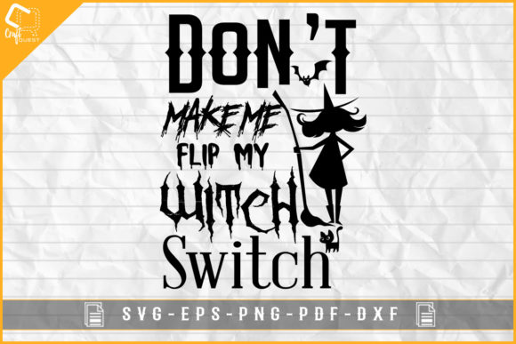 Witch Switch Graphic for Halloween Crafts